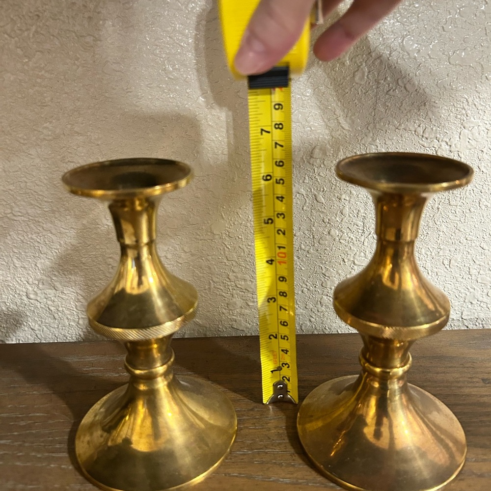 Classic Brass Candle Holders